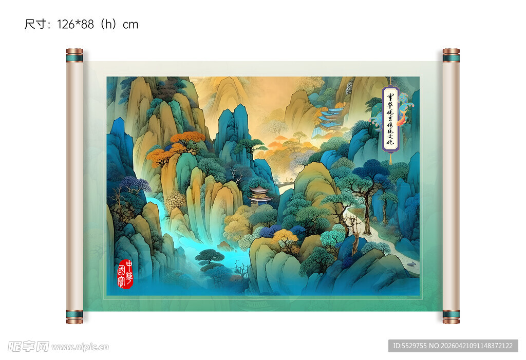 千里江山图IP的挂画