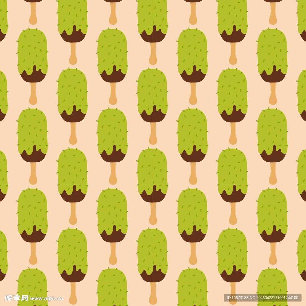 抹茶冰淇淋图案背景