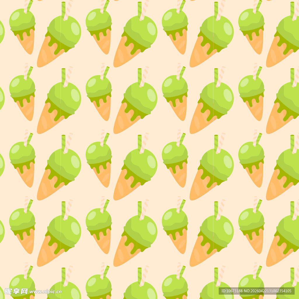 抹茶冰淇淋图案背景