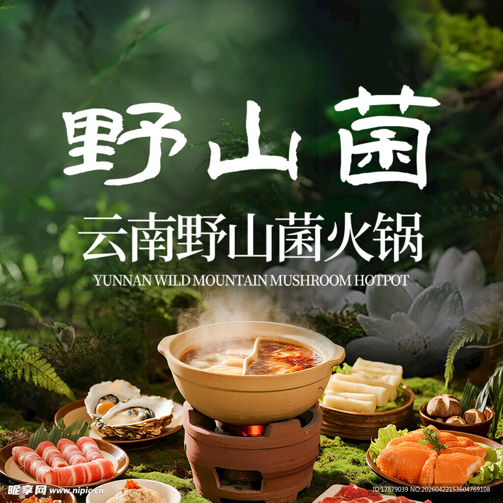 云南野山菌火锅诱人景象