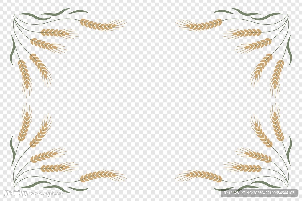麦穗边框