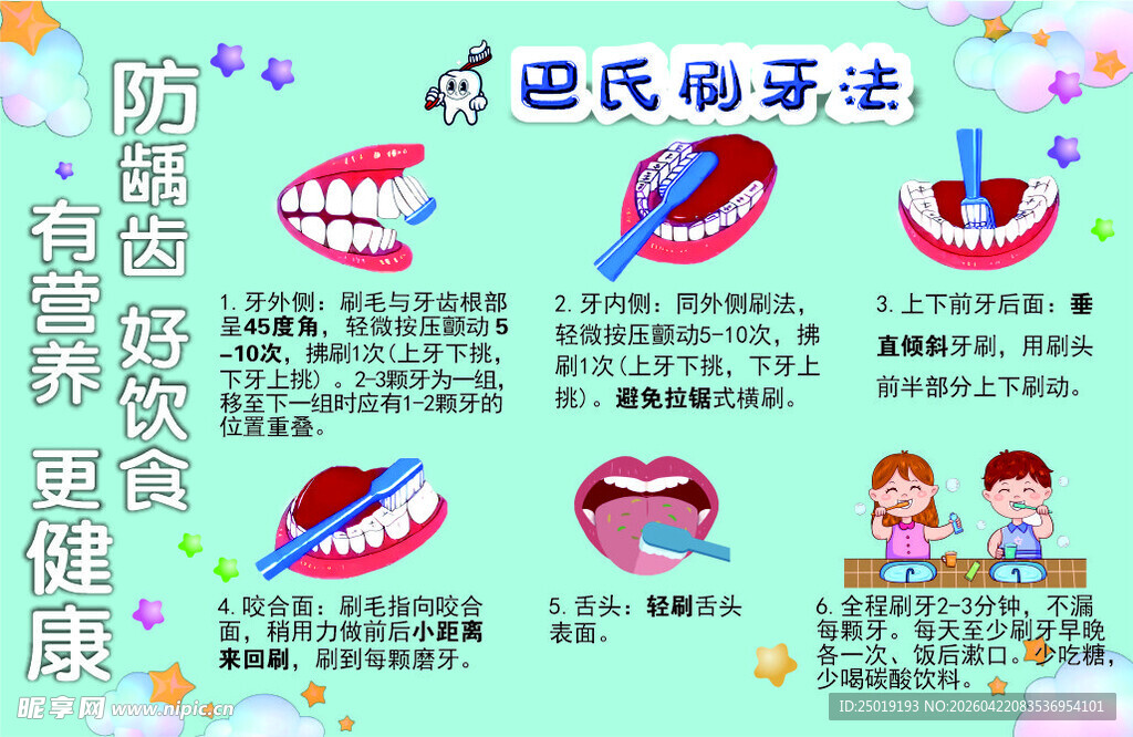 巴氏刷牙  