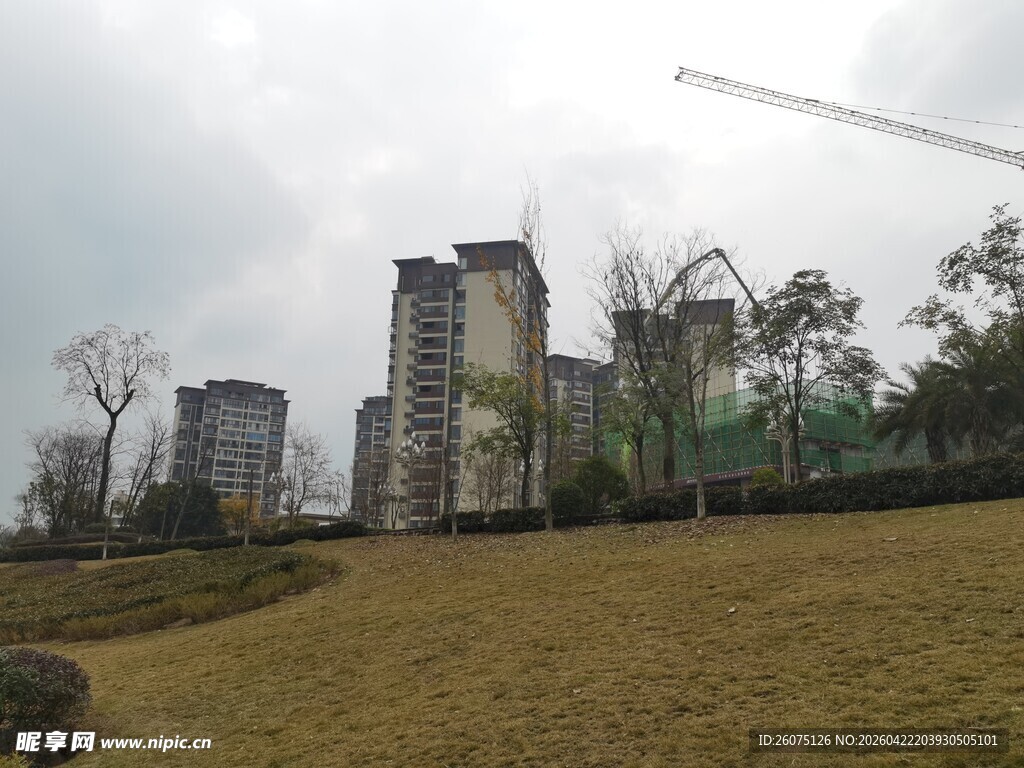 城郊在建楼盘及周边风景