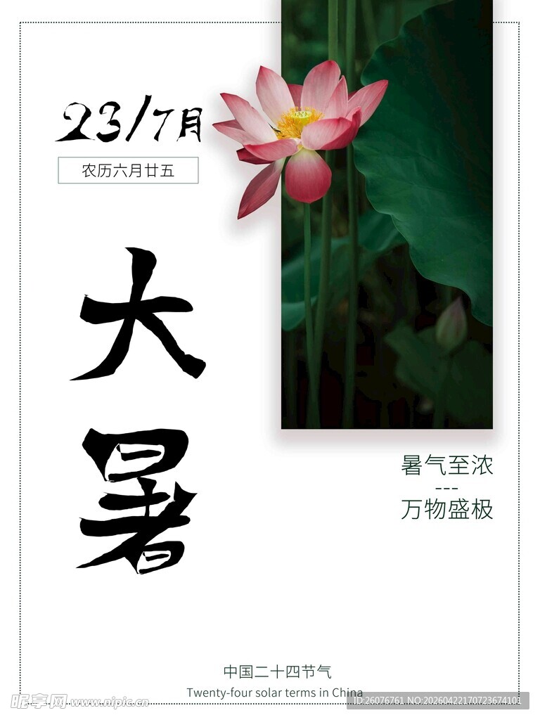 大暑海报