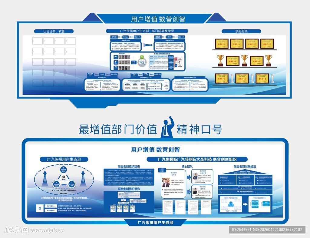 企业科技展厅品牌宣传历程文化墙