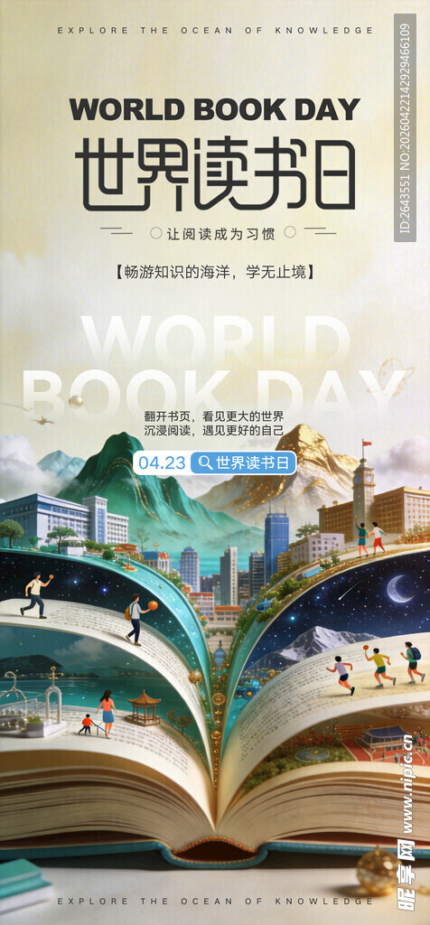 423世界读书日海报