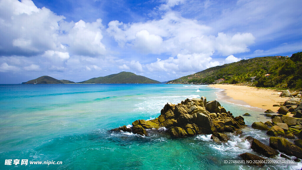 美丽海岛海岸风光