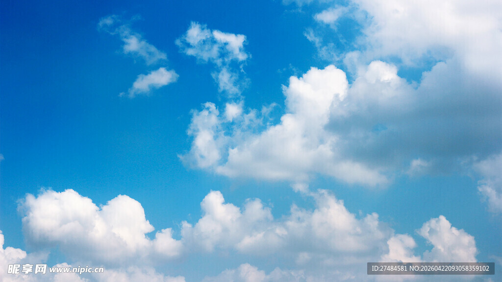 蓝天白云美景