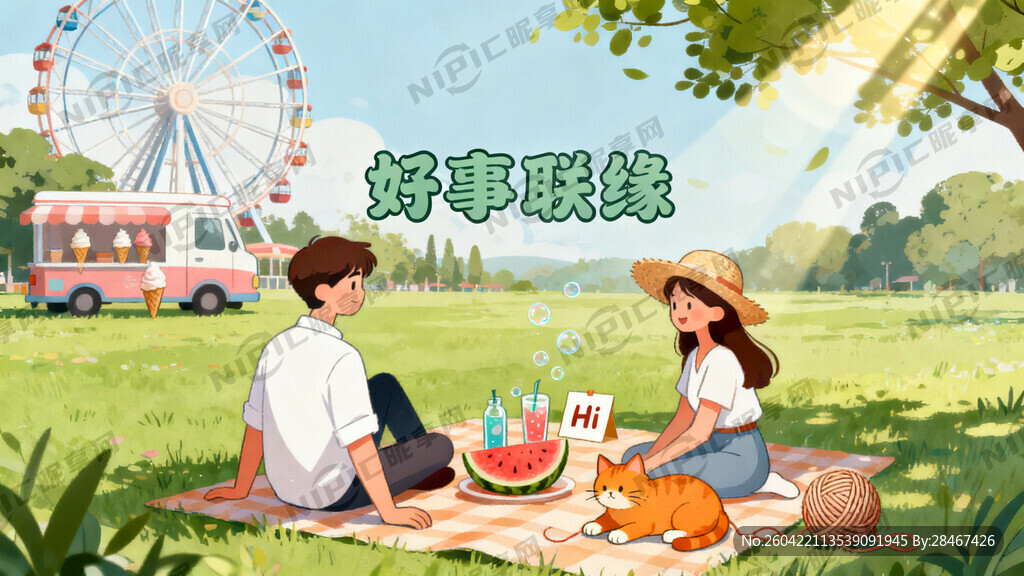 扁平化矢量手绘风格。     