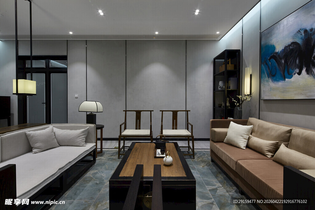 现代简约风格客厅场景