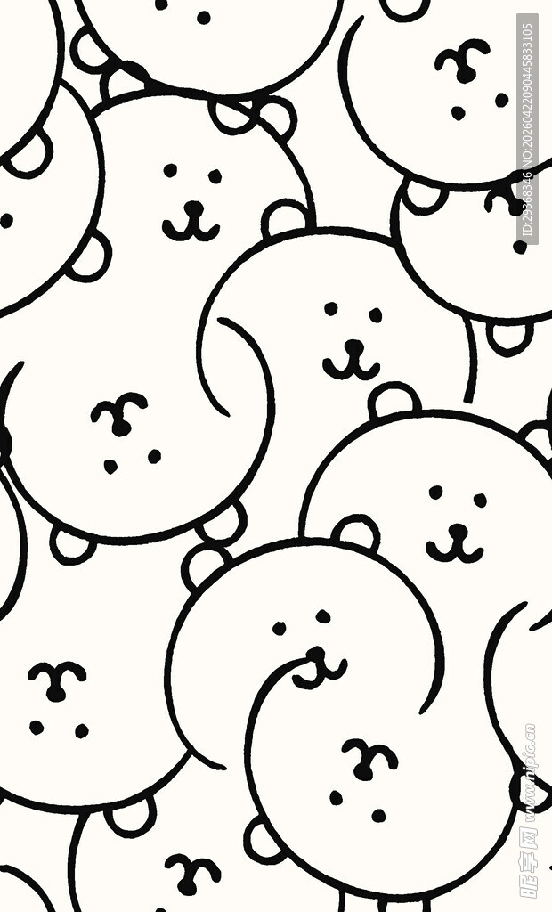线条小熊
