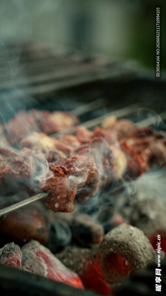 户外烤肉美味滋滋冒