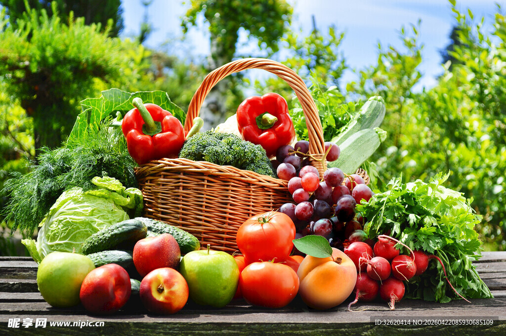 田园风蔬菜篮