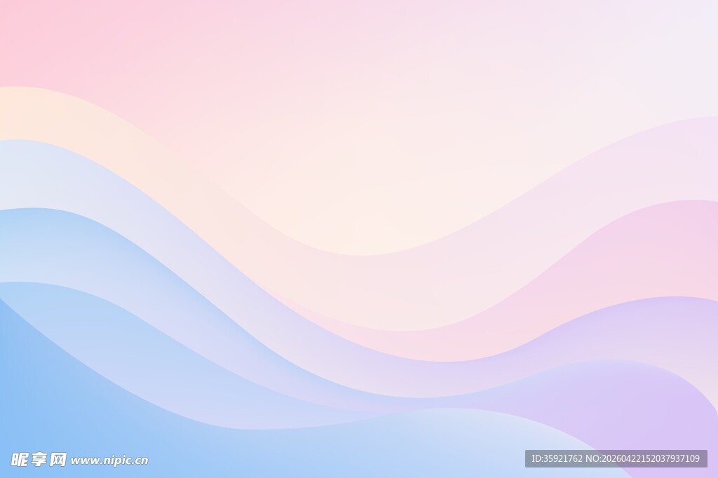 渐变波浪背景