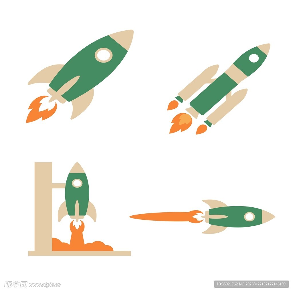 卡通火箭合集
