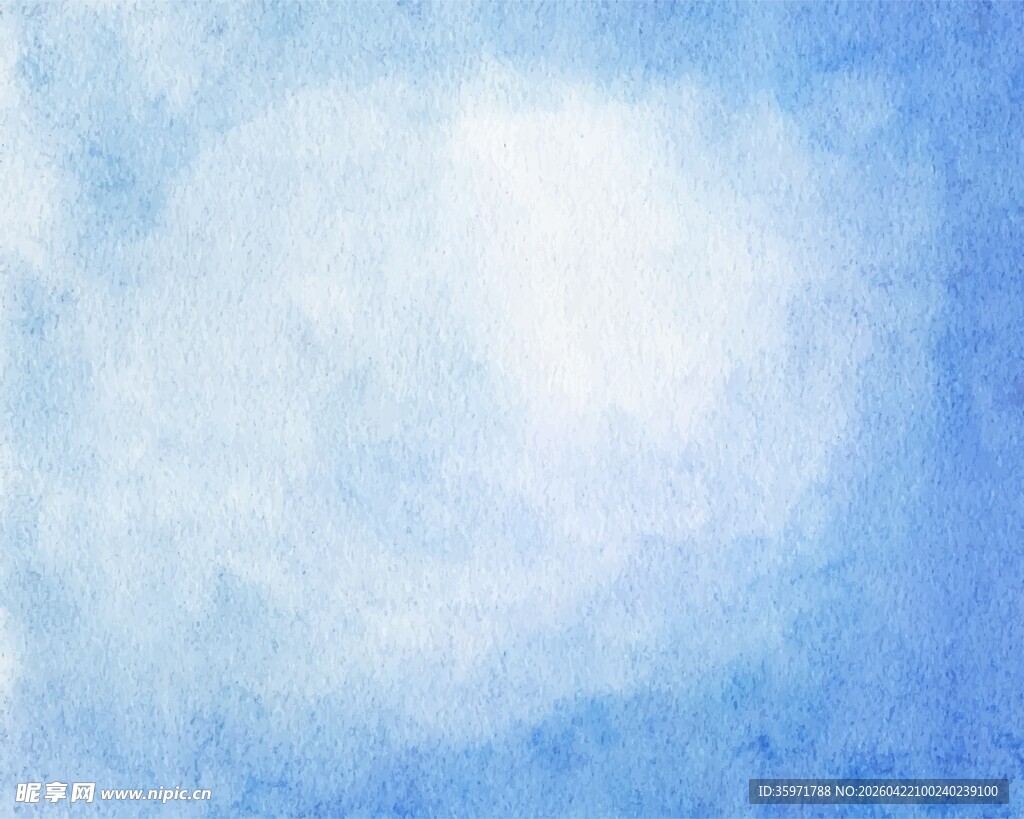 水彩蓝色背景