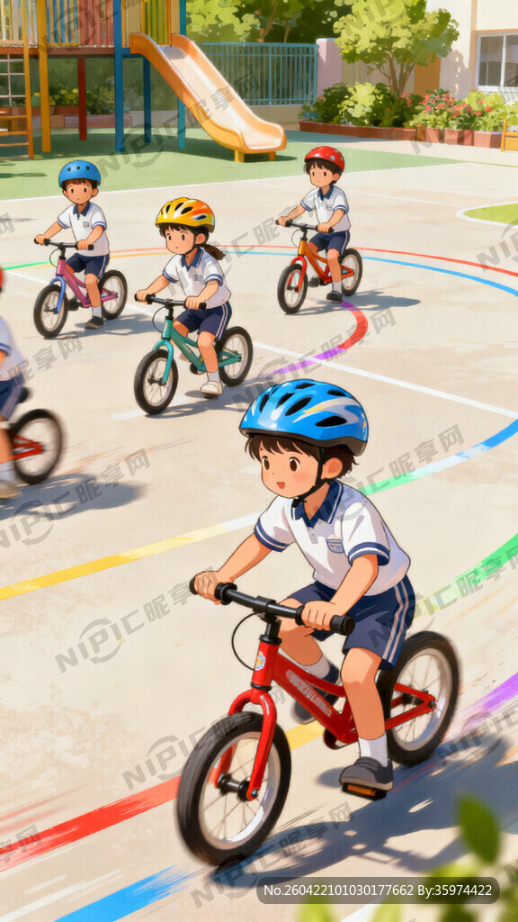 幼儿园骑行