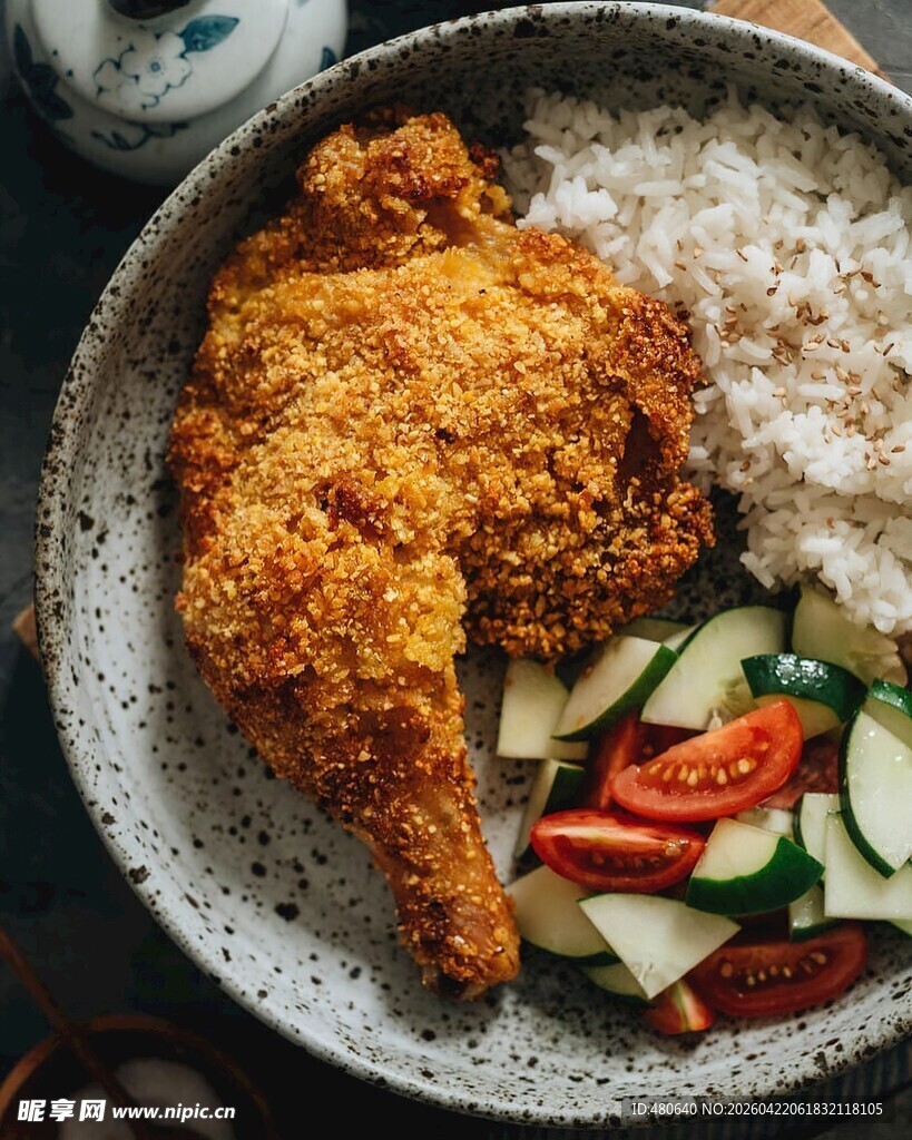 香酥炸鸡排套餐