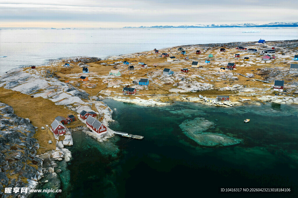 格陵兰岛小镇