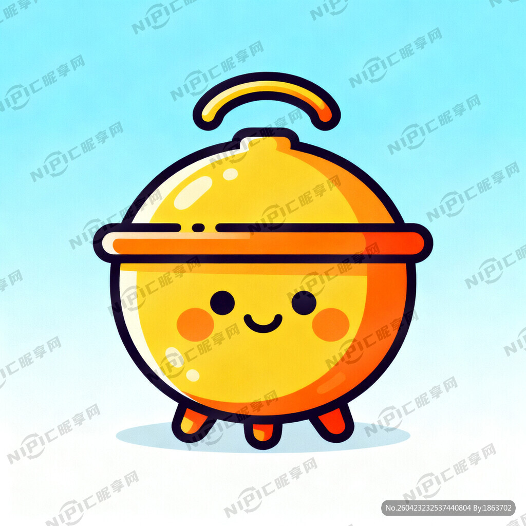 帮我生成一个卡通釜