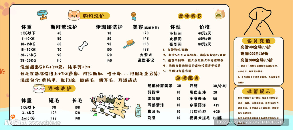 猫狗宠物洗护