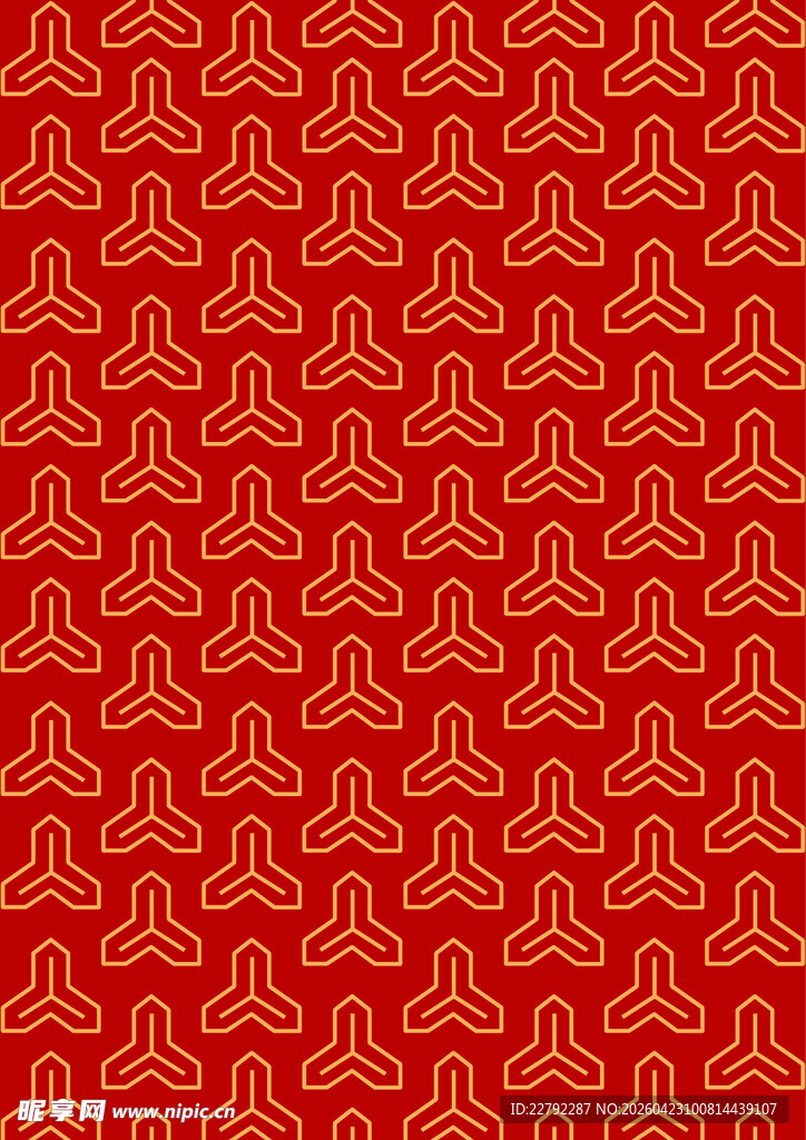 传统红色背景花纹