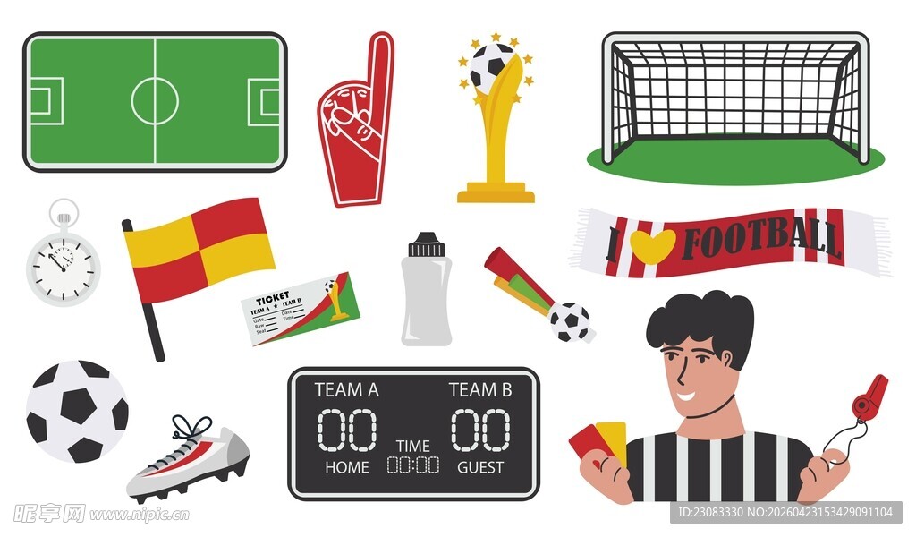 足球元素素材
