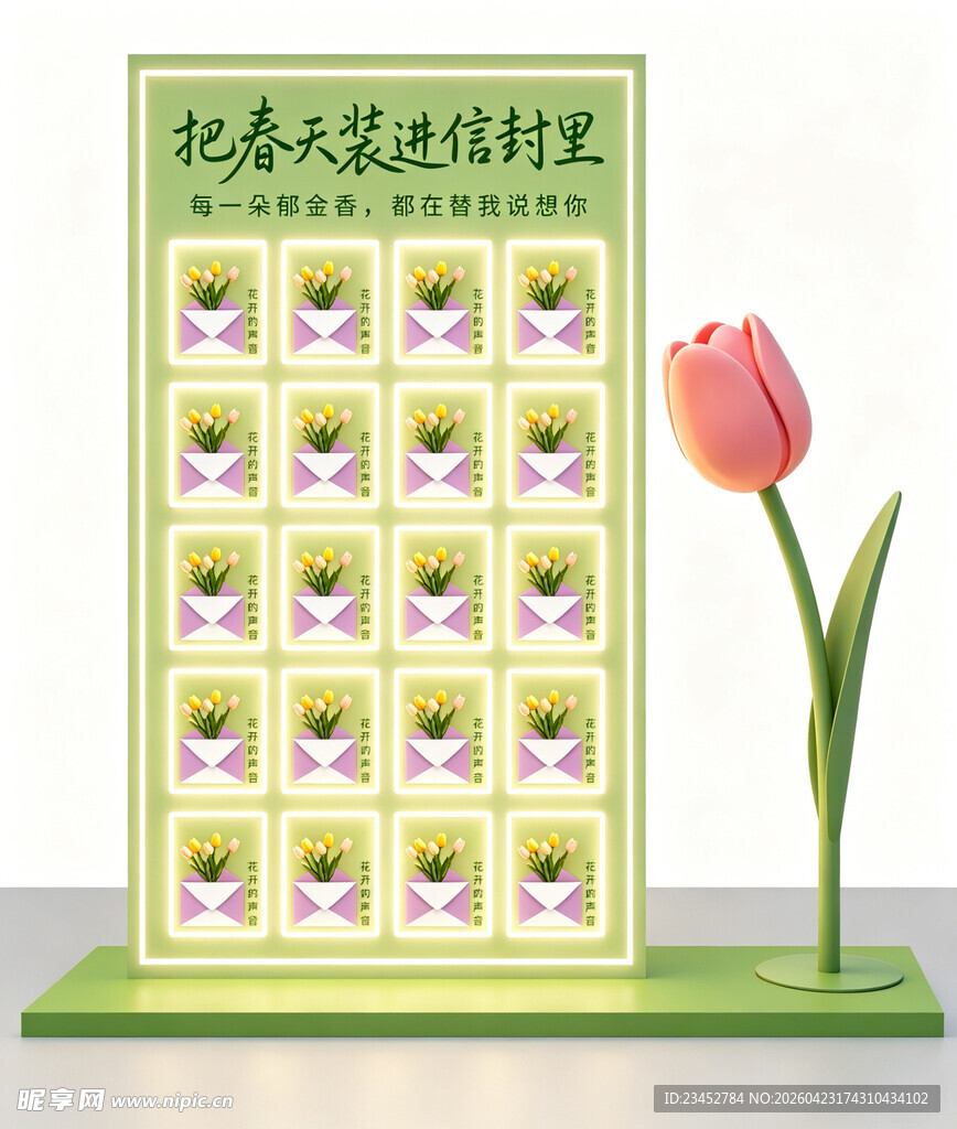 花朵抽奖展示装置