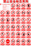 禁止安全标志大全
