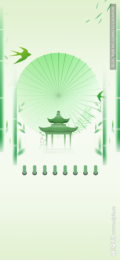 中式古风园林景致