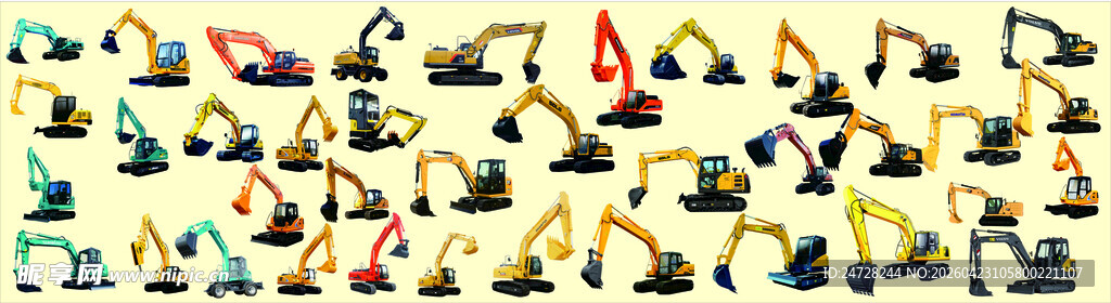 各类挖掘机