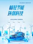 新能源汽车产品宣传海报环保科技