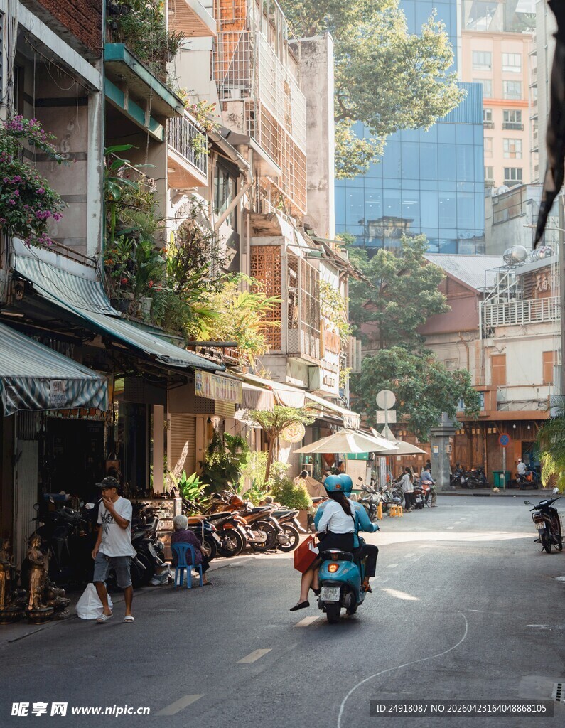 东南亚风情的街道日常