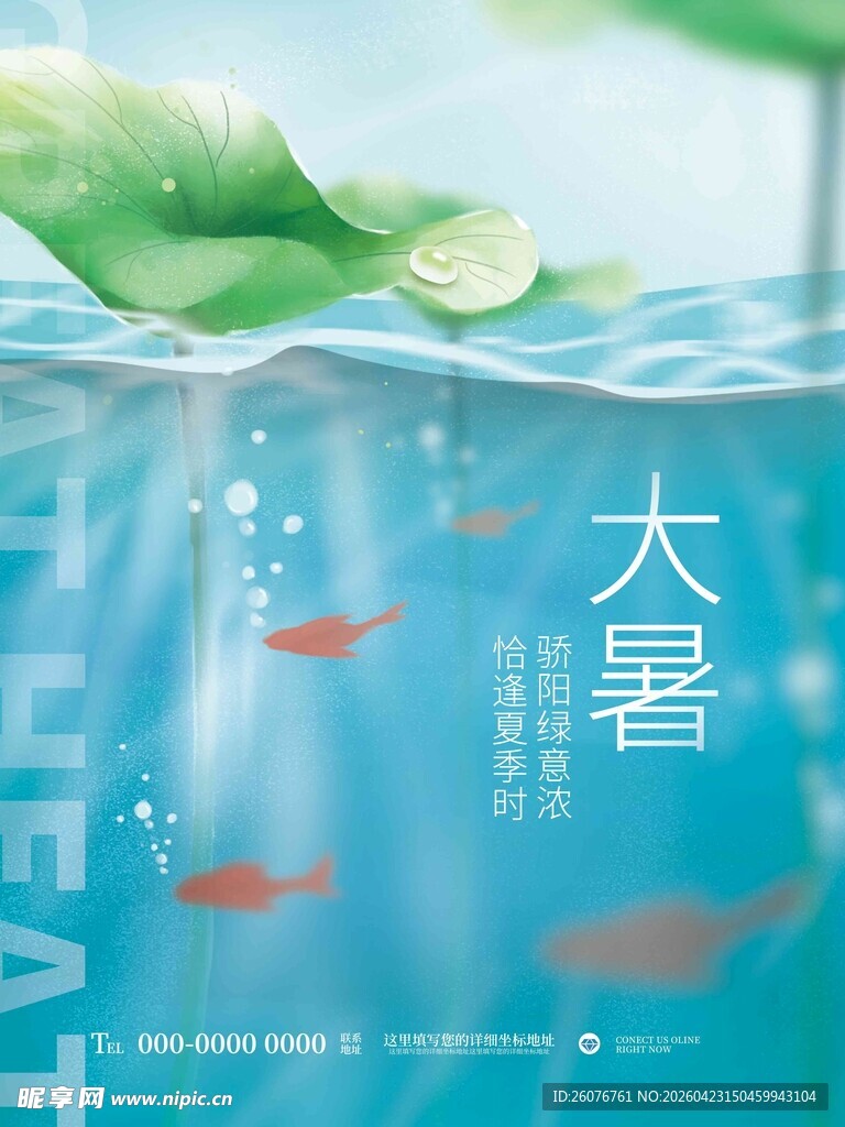 大暑海报 