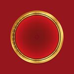 红金圆形边框