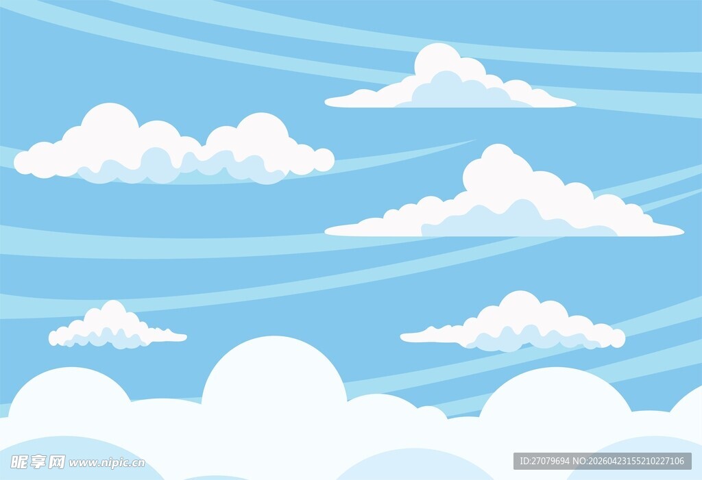 卡通天空背景
