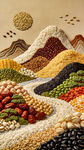 多彩五谷杂粮景观图
