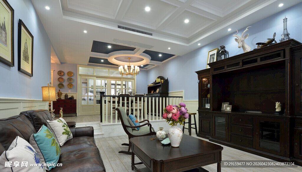 现代风格温馨客厅一角