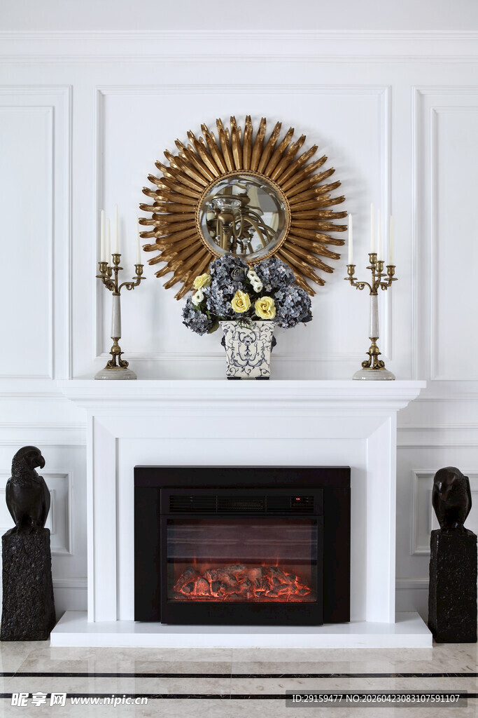 欧式壁炉装饰艺术摆件