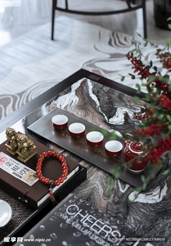 中式雅致茶席布置