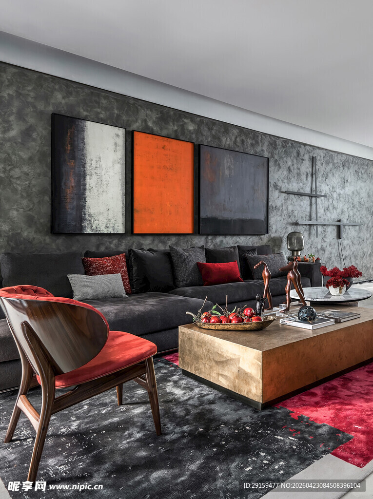 现代时尚客厅家居布置