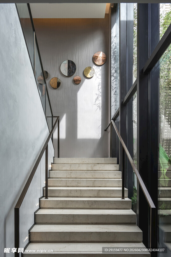 现代简约风格室内楼梯