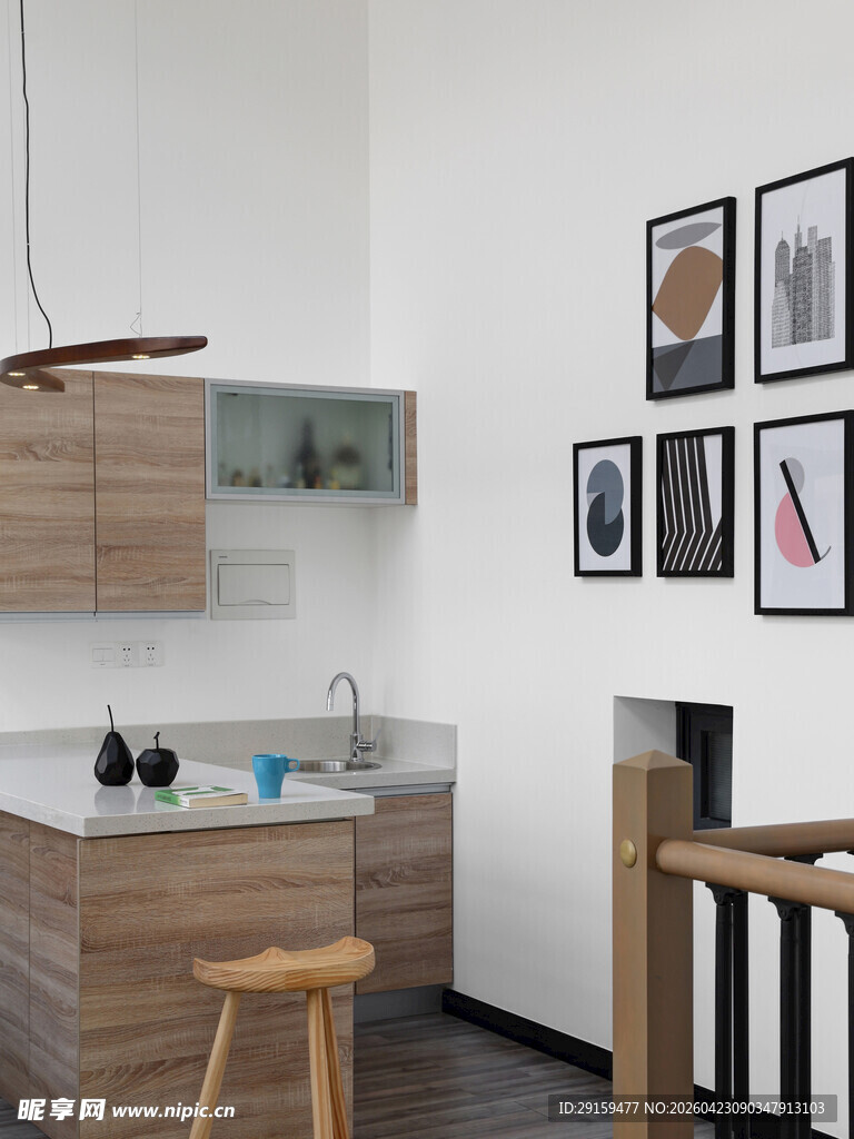 现代简约风厨房室内一角