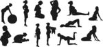 孕妇 人物剪影