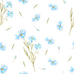 蓝色小花无缝图案背景
