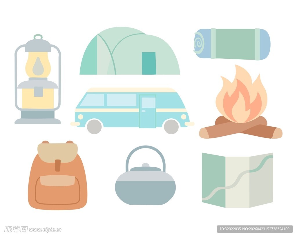 露营元素素材