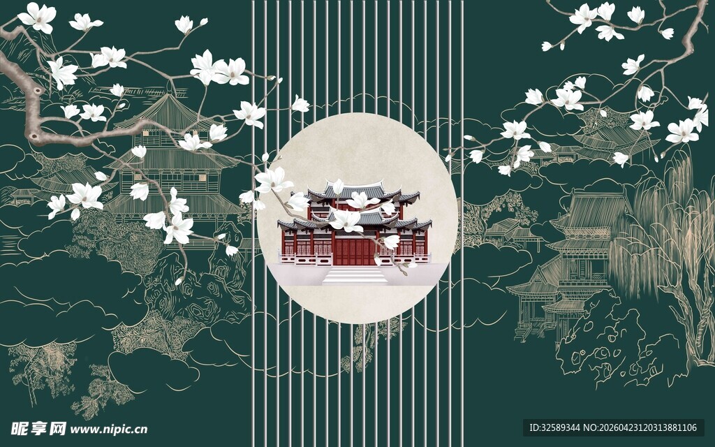 中式山水间的雅致场景