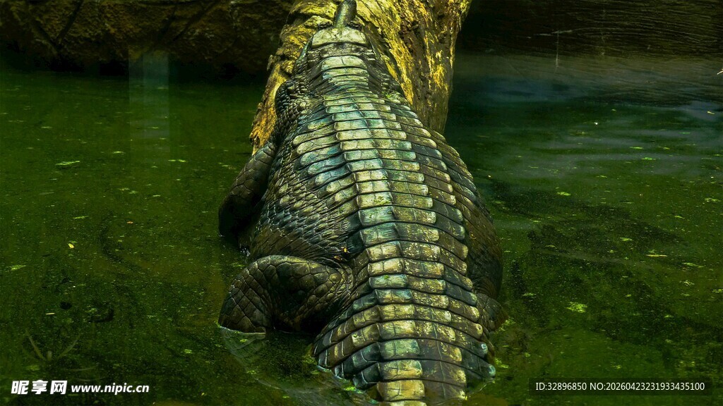 水中的鳄鱼