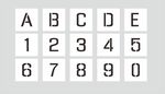 喷漆数字镂空板