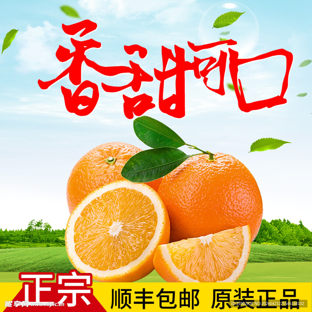 香甜可口的正宗新鲜橙子